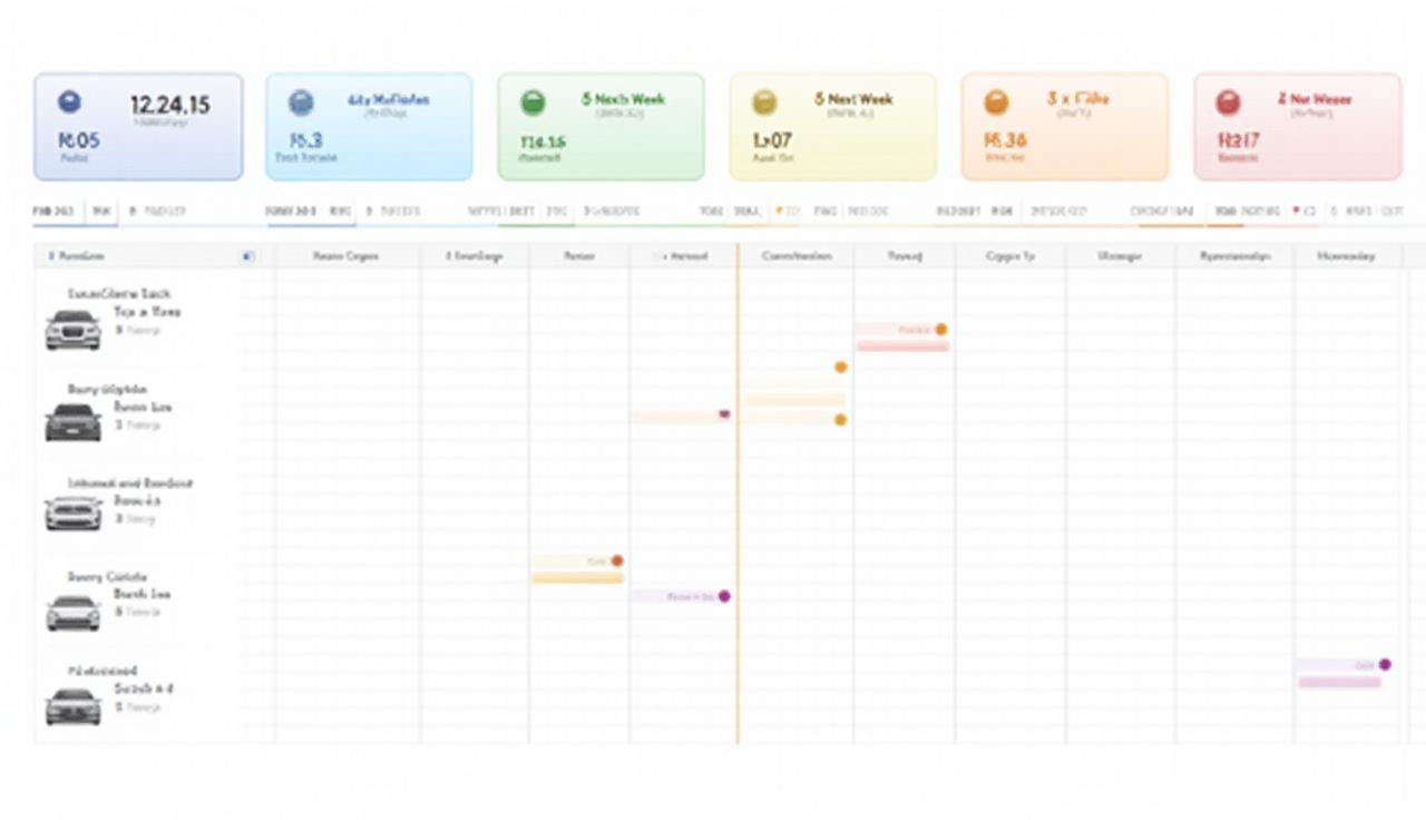 Reservation Calendar with booking timeline